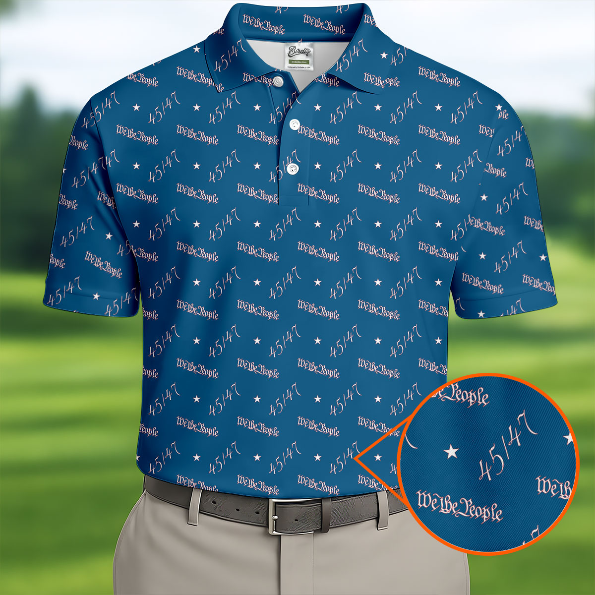 We The People 45 47 Patriotic Golf Polo Shirt0th Anniversary Polo ShirtFor Men, Golf Shirts For Men