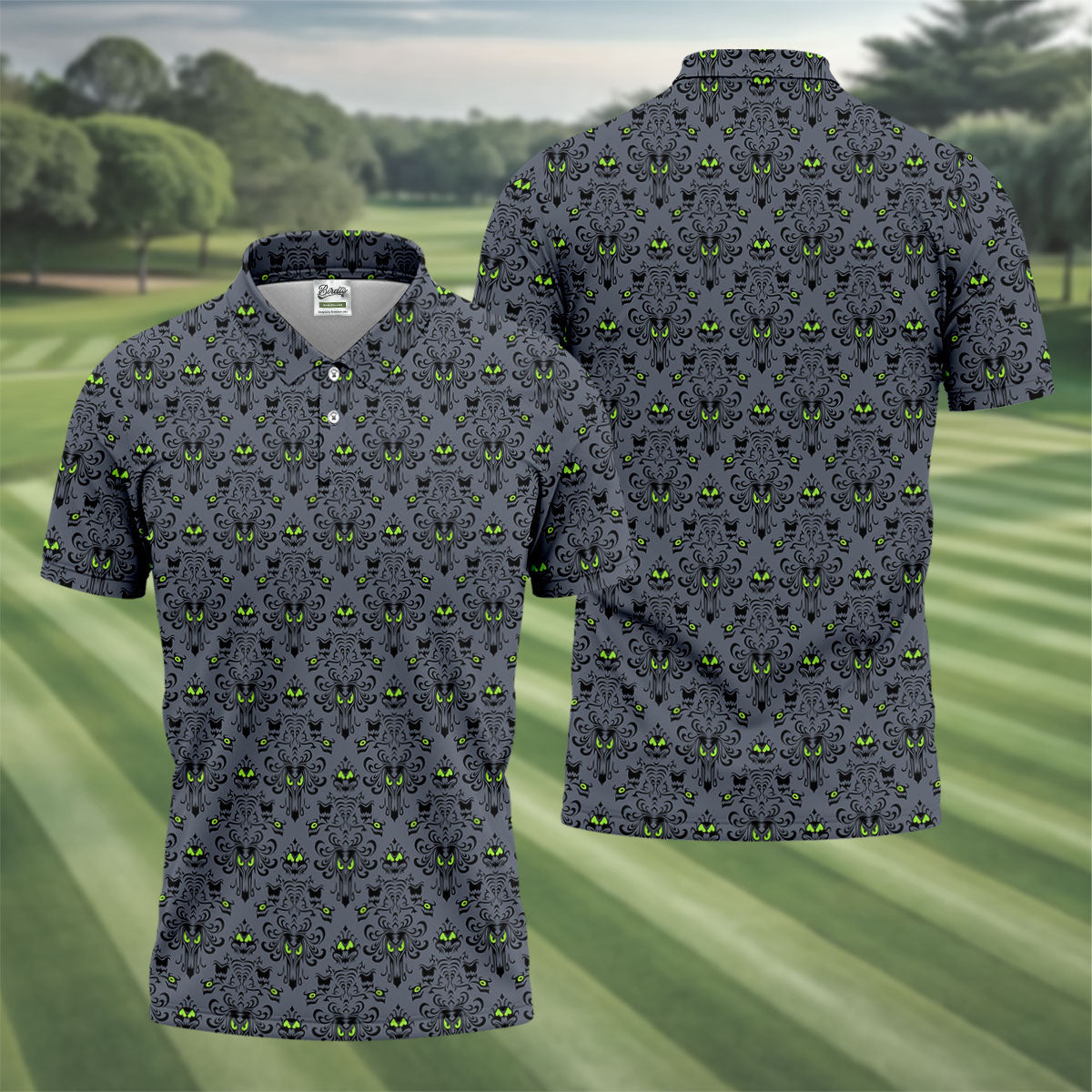 Haunted Mansion Hitchhiking Ghosts Halloween Golf Shirt, Golf Tops For Men, Halloween Gift Idea
