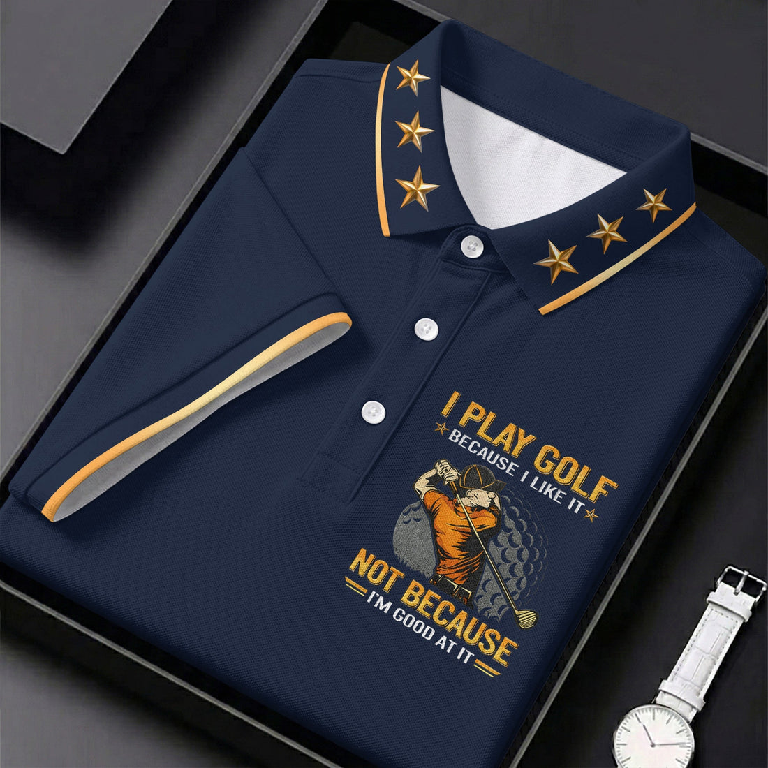 I Play Golf Because I Like It Not Because I'm Good At It Men Golf Shirt, Funny Golf Shirt, Golf Shirts For Men