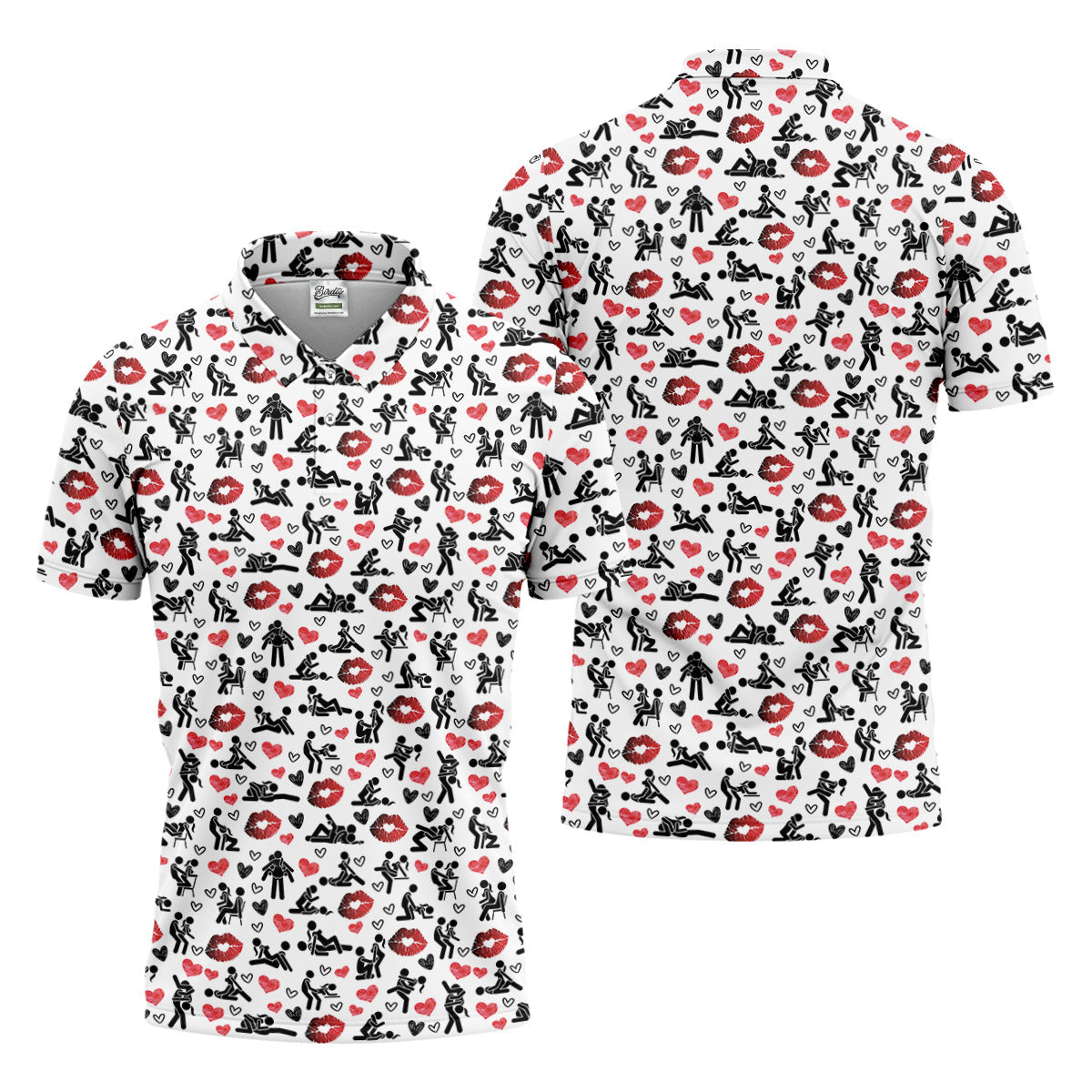 Adult Humor Position Fun Men's Golf Polos, Men's Golf Polo, Golf Gift For Men, Golfing Apparel