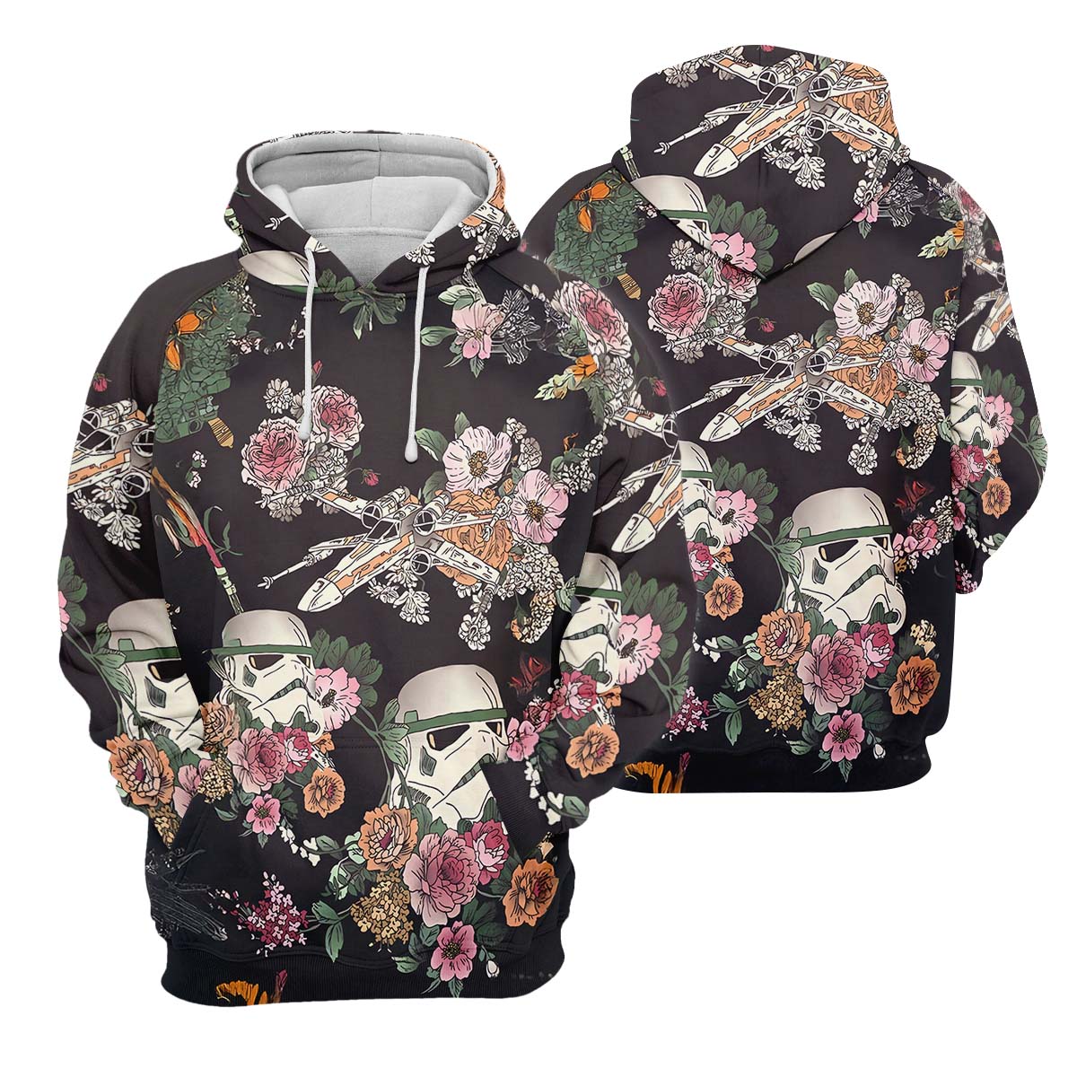 Floral Space Movie Men's Golf Polo ShirtGolfing Apparel, Mens Golf Gift