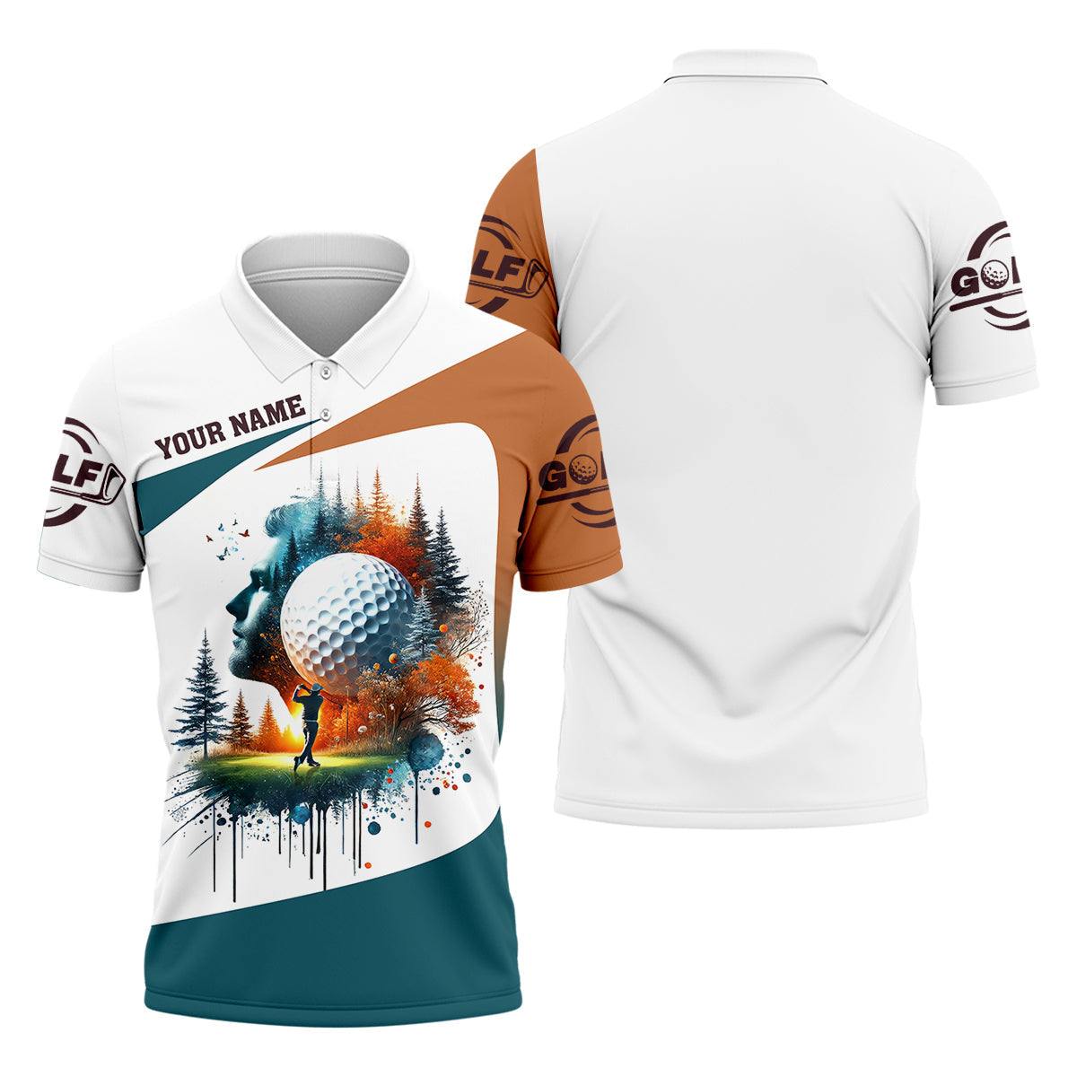 Fairway And Dreams Golf Polo ShirtGolfing Apparel, Mens Golf Gift, Funny Golf Shirt