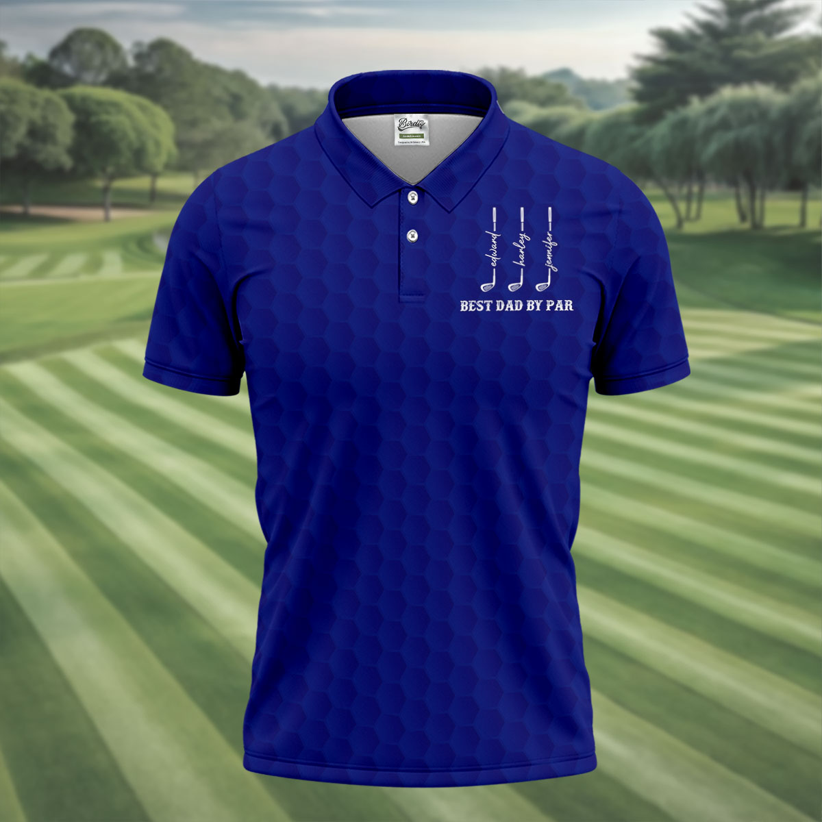 Best Dad By Par Father's Day Golf Shirt, Grandpa Golf Gift, Golf Gift For Dad, Polo Shirtor Men