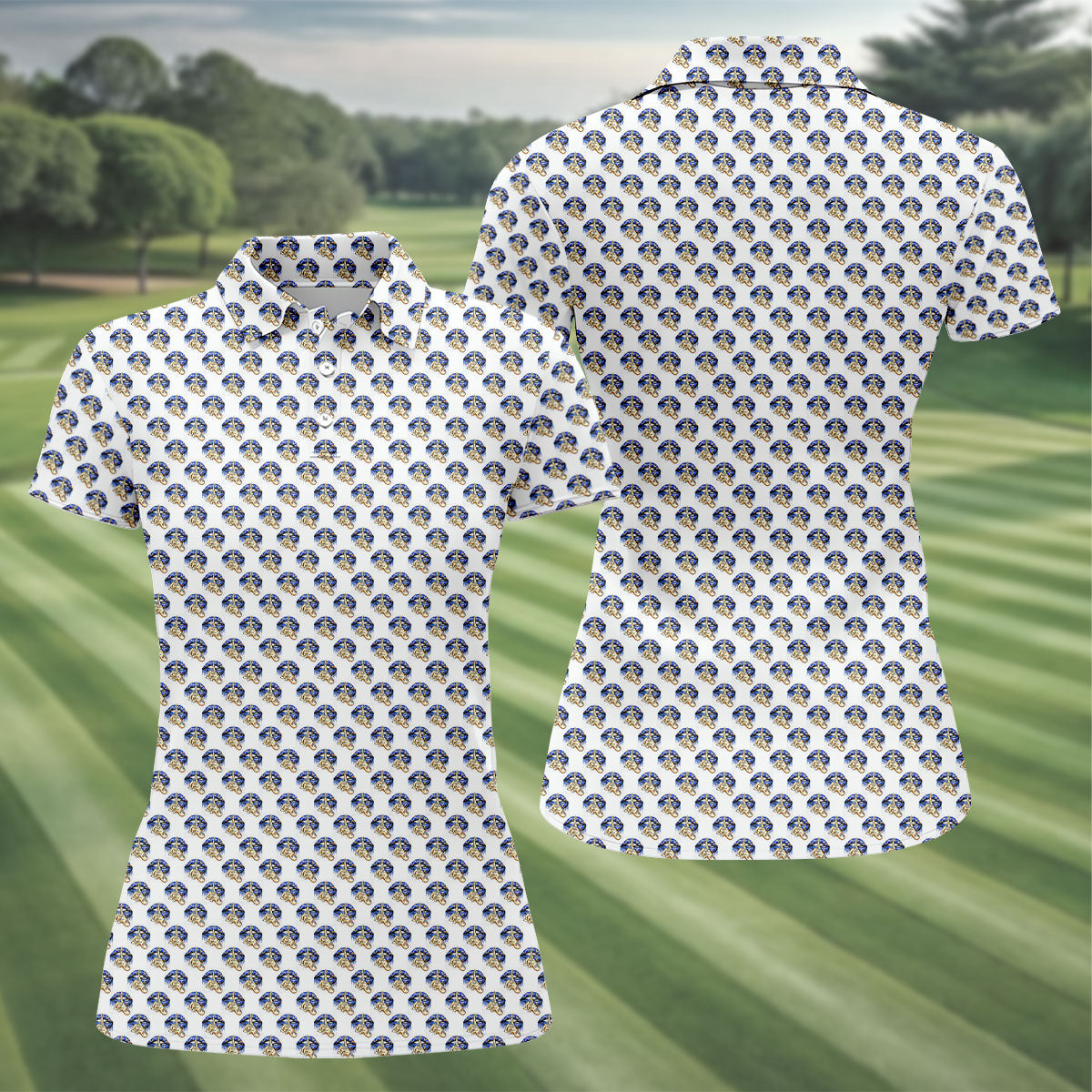 Don't Judge What You Don't Understand Autism Puzzle Women's Golf Tops, Autism Awareness Color Ladies Golf Polos