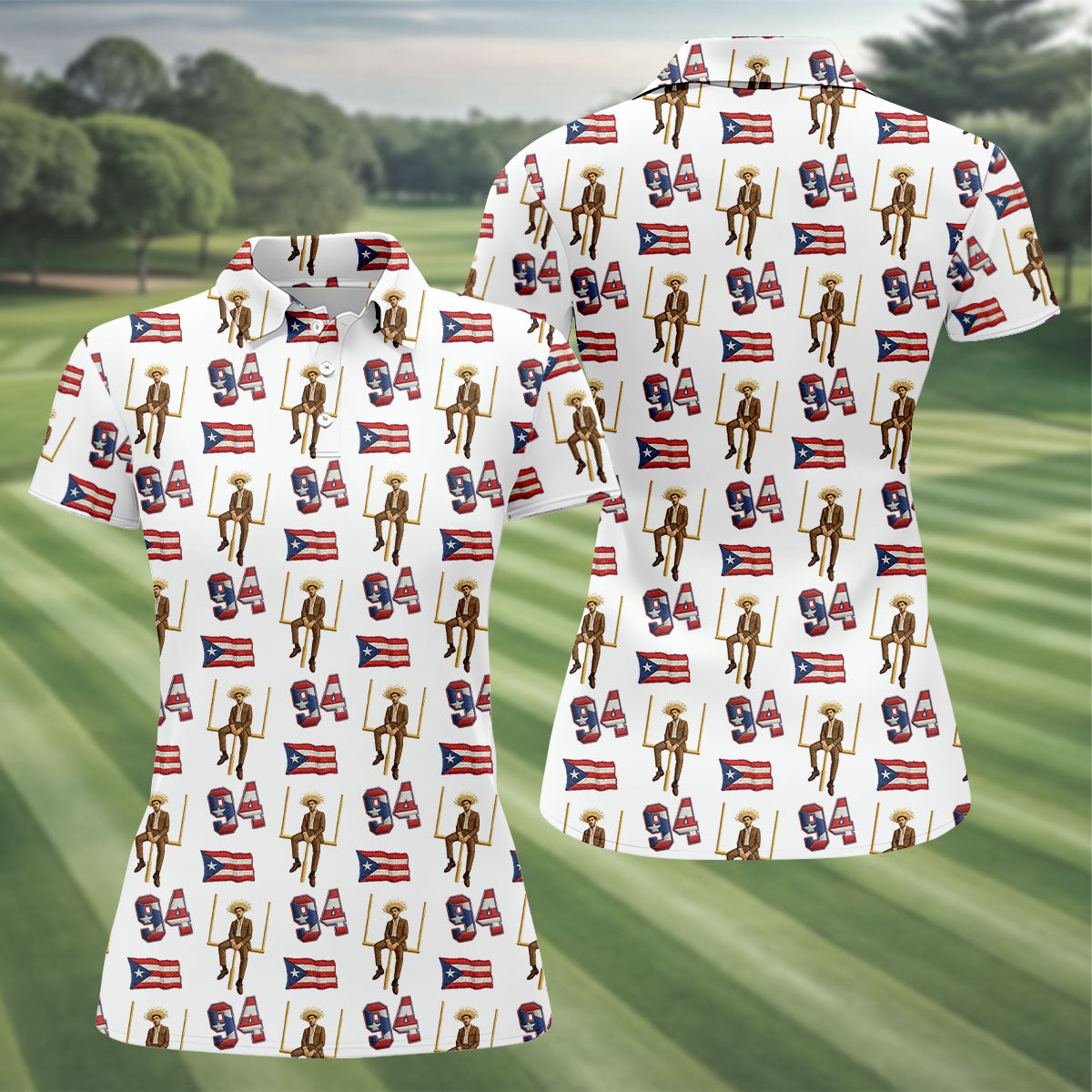 Bad Bunny Benito Bowl Football Theme White Polo Shirt Womens, American Football League Gift Ideas For Football Fans