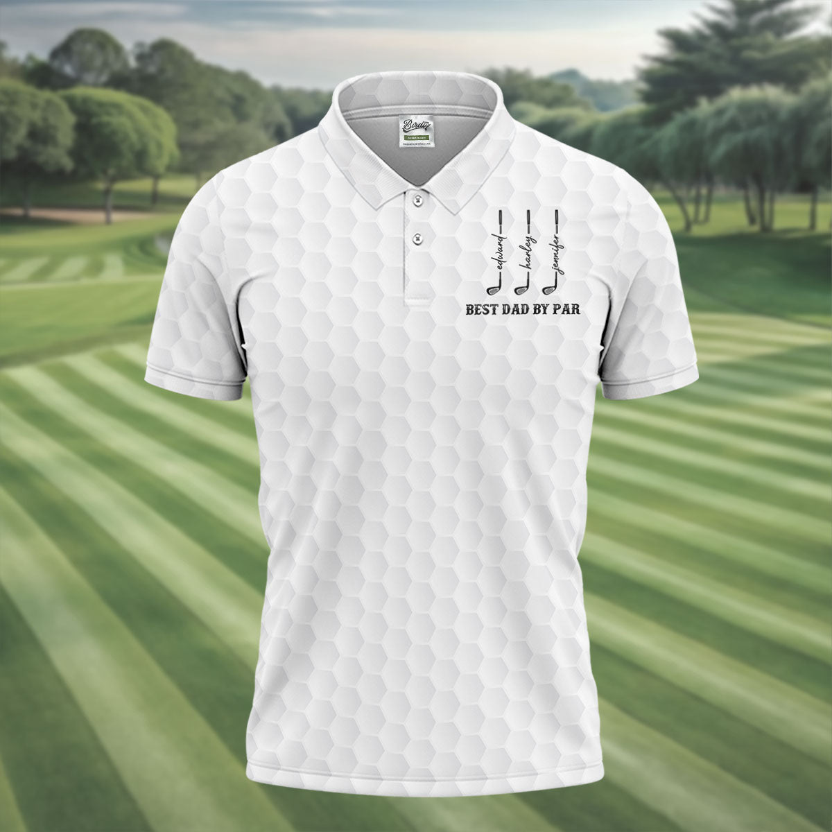 Best Dad By Par Father's Day Golf Shirt, Grandpa Golf Gift, Golf Gift For Dad, Polo Shirtor Men