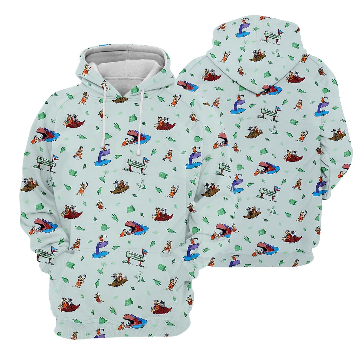 Playful Cartoon Golf Polo ShirtGolf Gifts For Men, Golf Gift Ideas