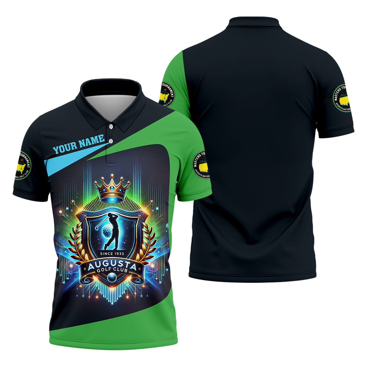 Augusta Golf Club Custom Men's Golf Polo Shirtunny Gift For Golfer