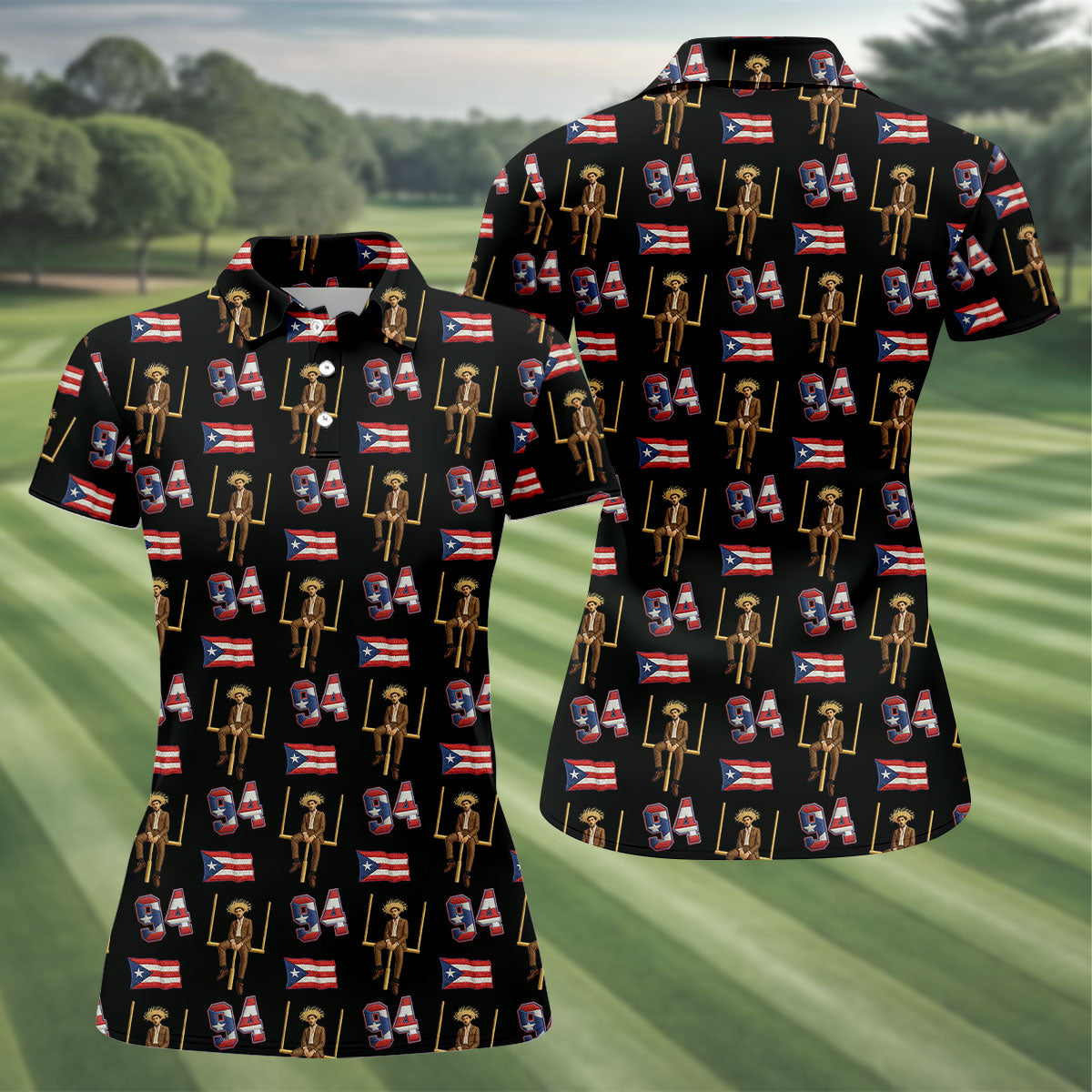 Bad Bunny Benito Bowl Football Theme Black Polo Shirt Womens, American Football League Gift Ideas For Football Fans