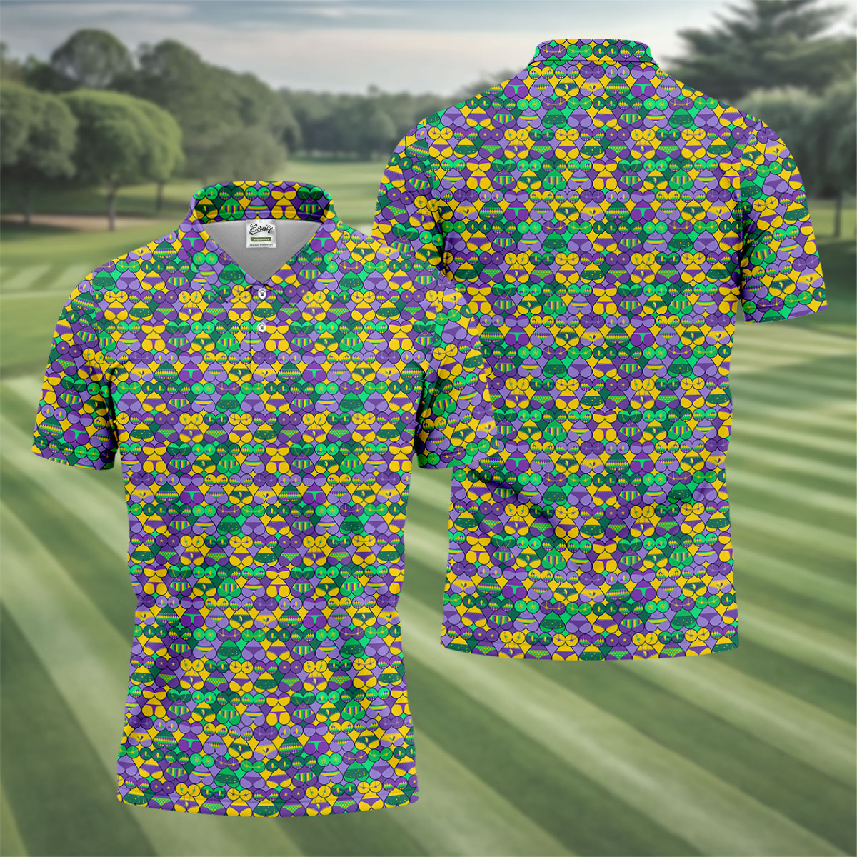 Adult Humor Naughty Fun Mardi Gras Golf Shirt, Golf Tops For Men, Polo ShirtFor Men, Golf Shirts For Men