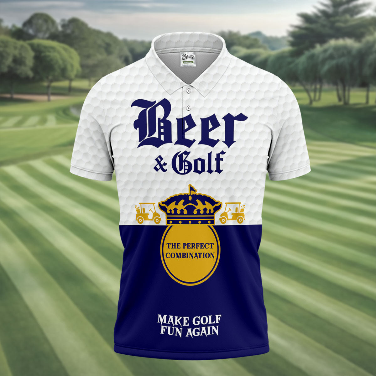 Beer And Golf The Perfect Combination Golf Tops For Men, Golf Shirts For Men, Polo Shirtor Men