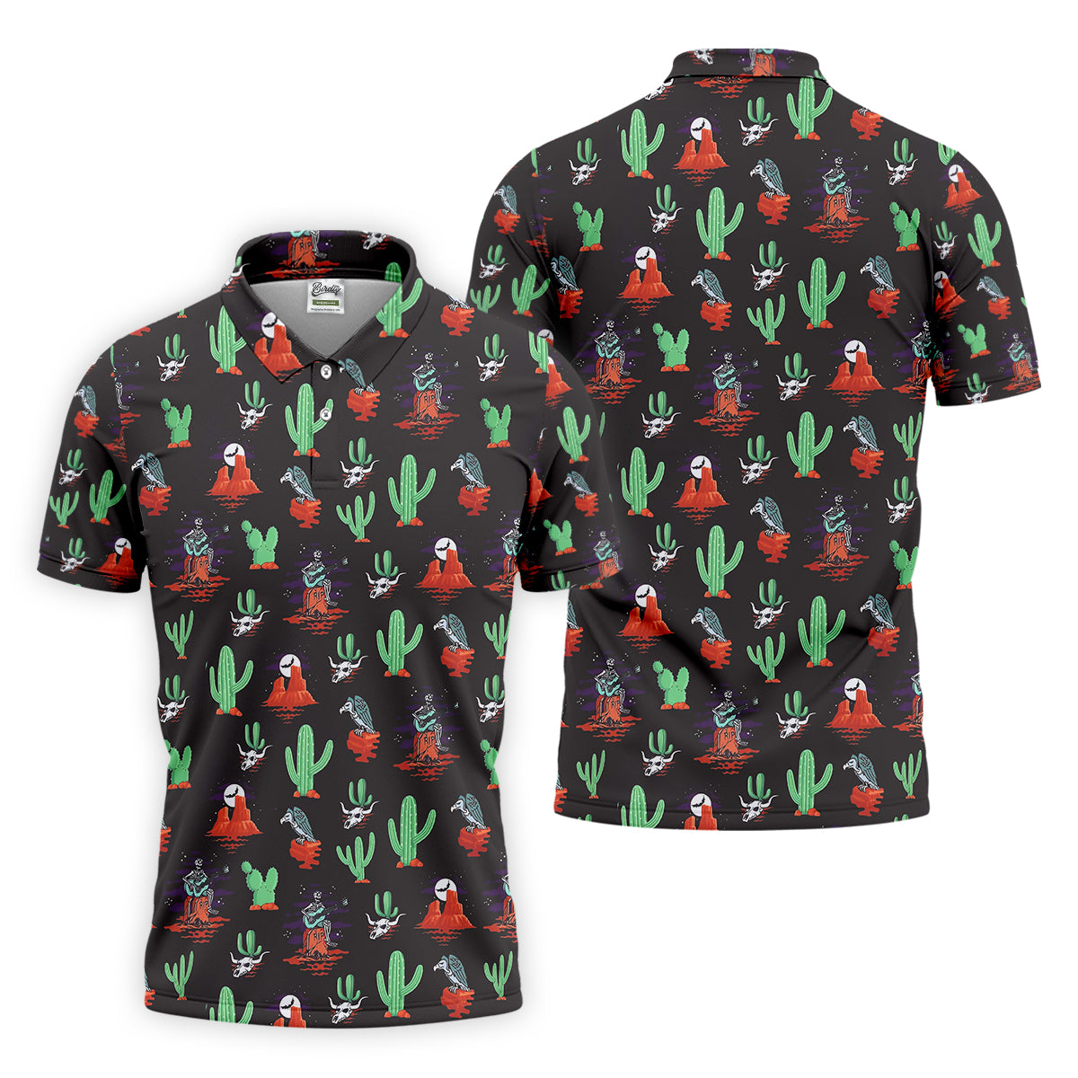 Funny Golf Polo ShirtMen, Skull Golf Shirt, Dad Golf Gift