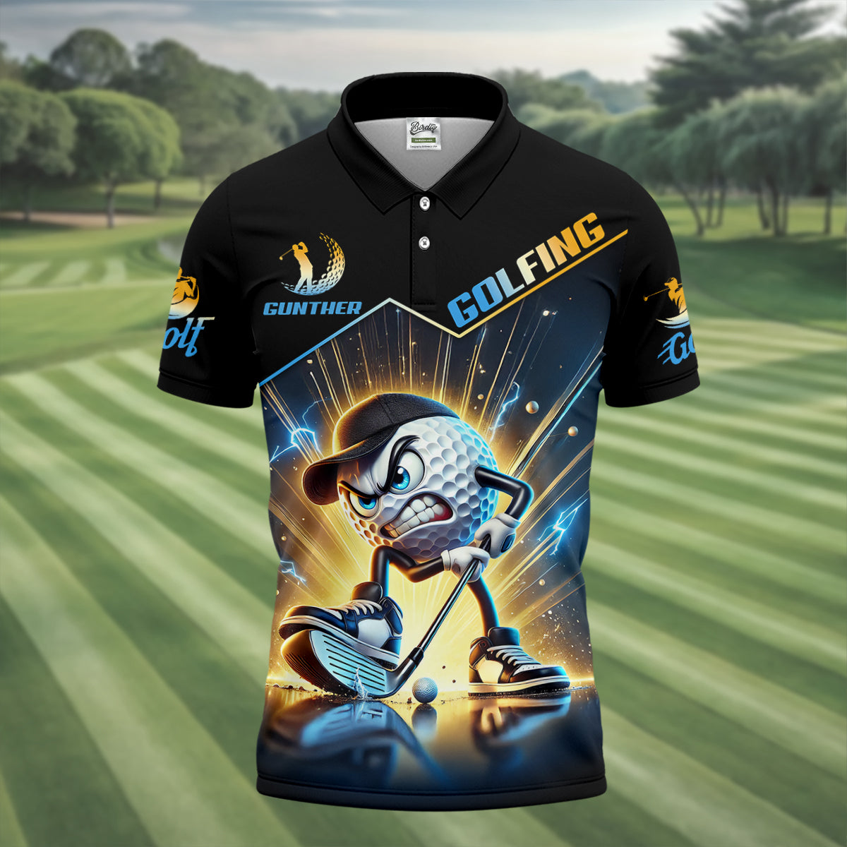 Swing Swear Look For Ball Repeat Fun Golf Shirt, Golf Shirts For Men, Golf Gift For Men
