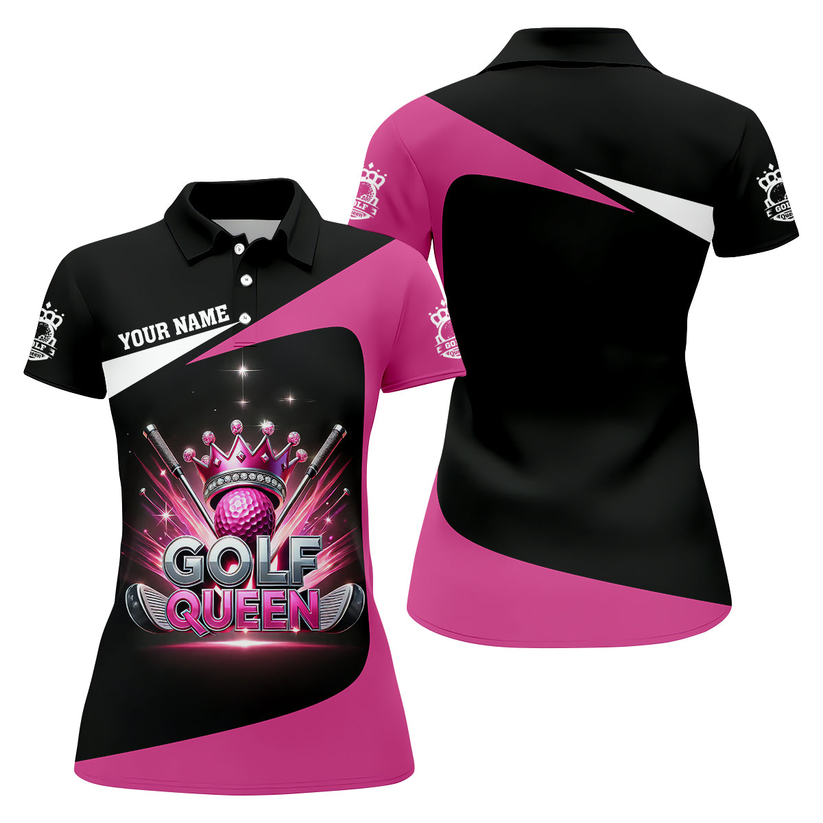 Golf Queen Custom Funny Womens Golf Polo ShirtLadies Golf Shirt, Mothers Day Gifts