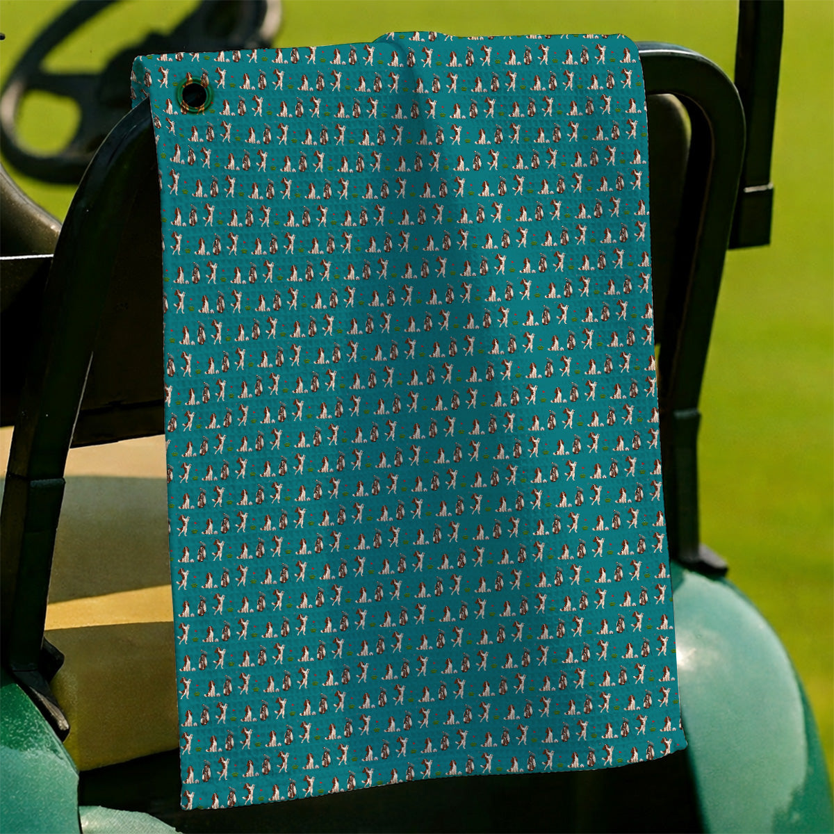 English Springer Spaniel Golf Towels, Funny Pattern Golf Towel For Dog Lovers, Golf Gift For Golfer