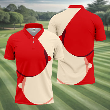 Santa Claus Belly Christmas Design Hawaiian Golf Shirt, Golf Shirts For Men, Polo Shirts For Men