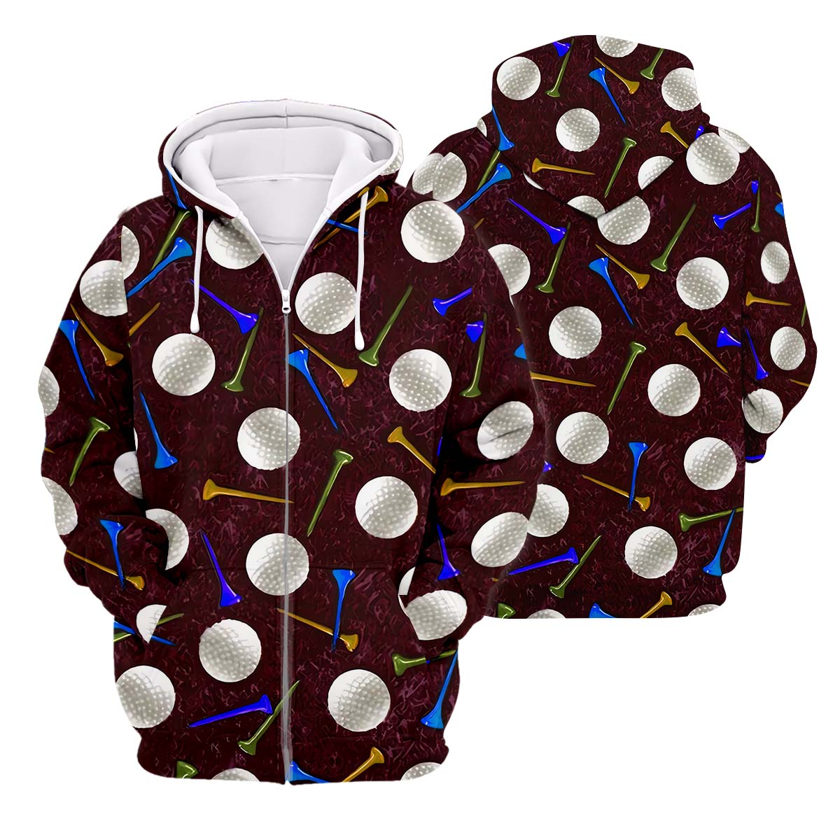 Golf Balls Men's Golf Polo ShirtFunny Golf Shirt, Golf Gifts For Dad