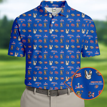 Here For The Benito Bowl Football Theme Blue Men Polo, American Football League Gift Ideas For Football Fans