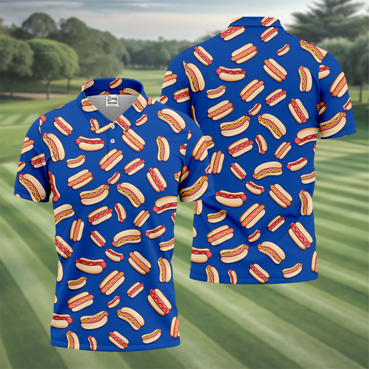 Sausage And Bun Hot Dog Fun Golf Shirt, Polo Shirt Men, Golf Gift For Men, Golf Shirts For Men