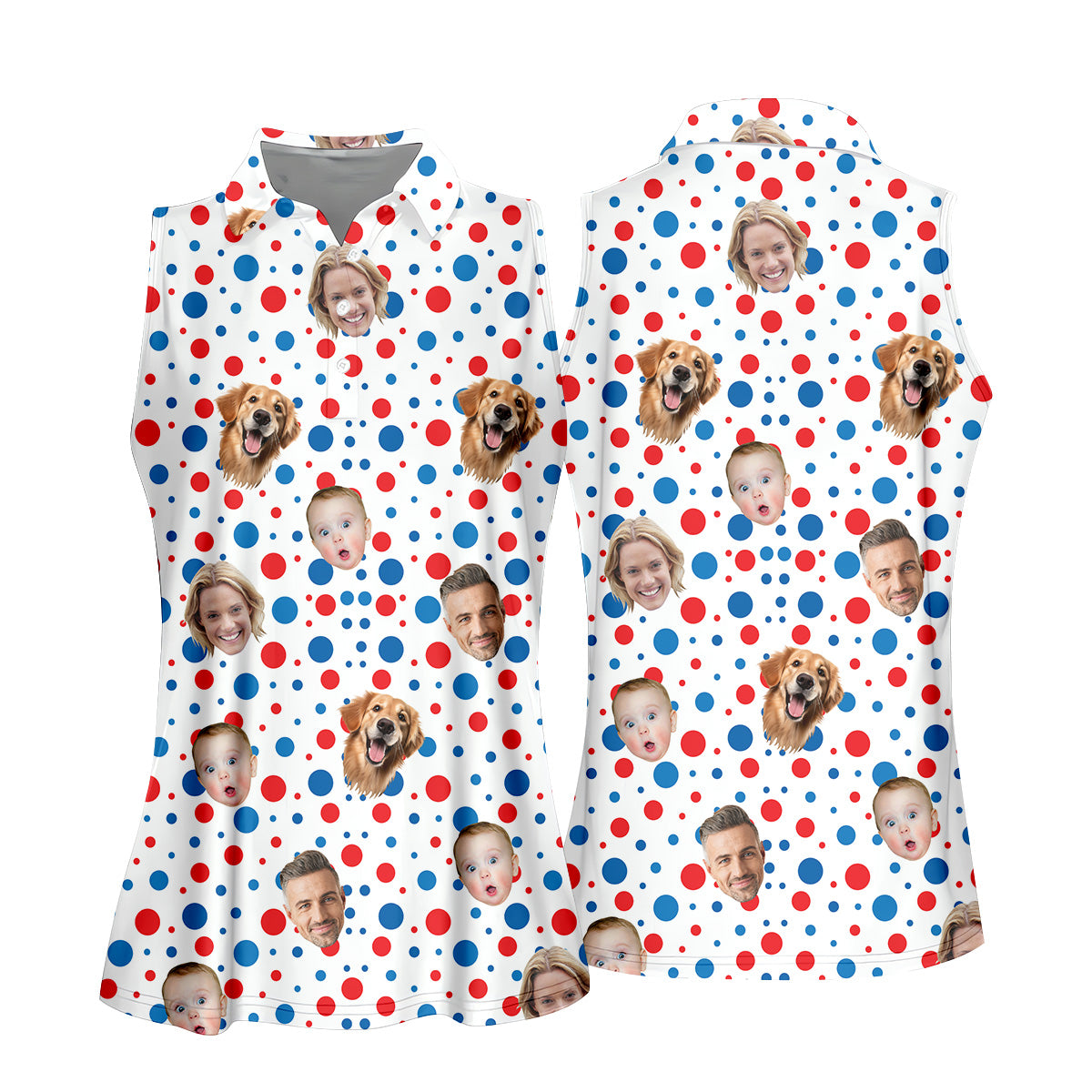 Long Sleeve Golf Shirts, Golf Polo For Ladies, Golf Tops For Women, Ladies Golf Shirt, Custom Face Shirt, Personalized Dog Shirts