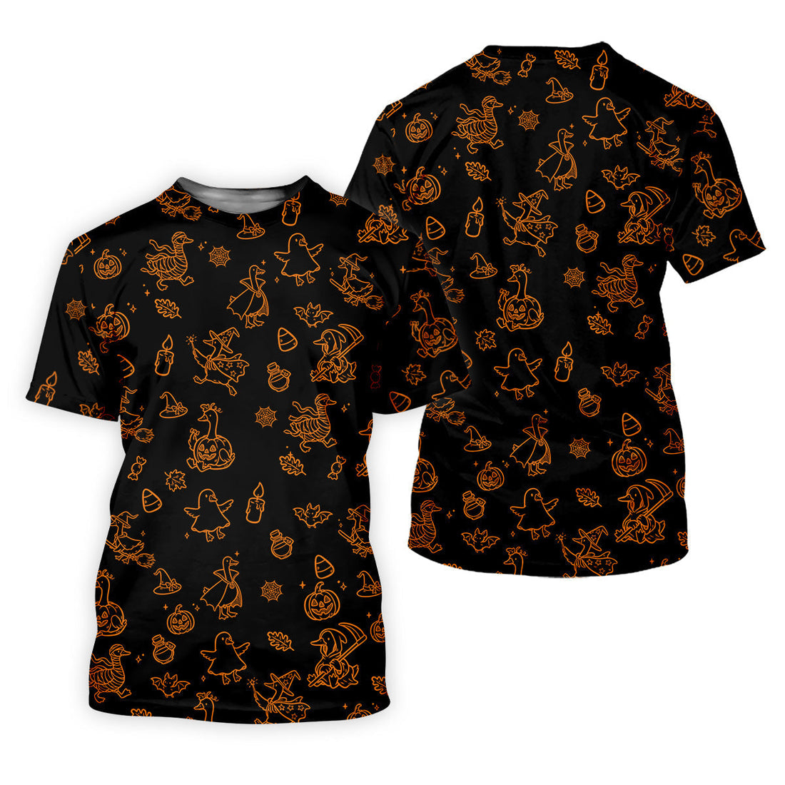 Goose Halloween, Doodle Pattern, Black Orange Golf Polo, Mens Funny Golf Shirts, Long Sleeve Golf Shirts, Men Golf Polo