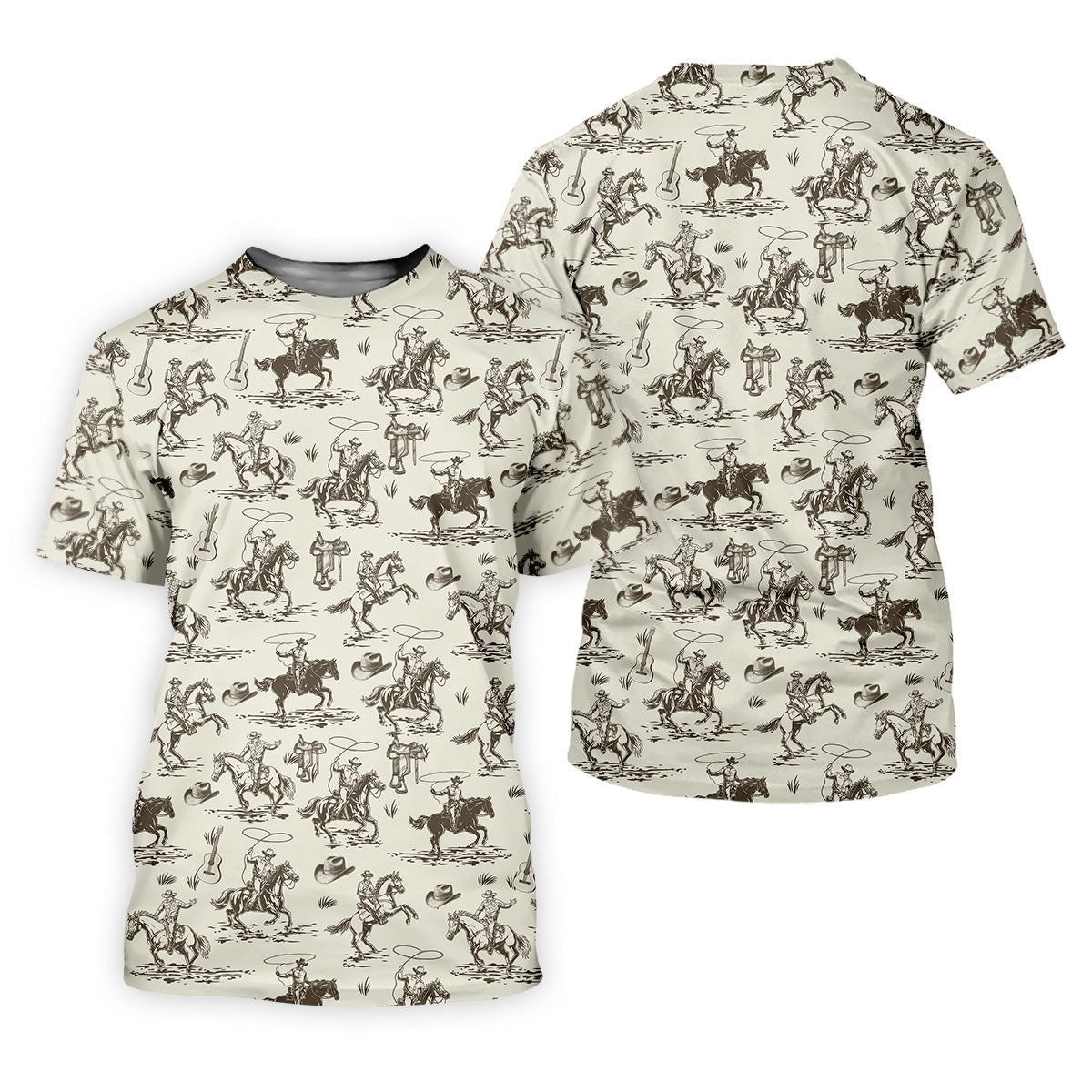 Cowboy Ride Horse Ladies Sleeveless Polo, Golf Polo ShirtLadies Golf Shirts, Golfing Apparel
