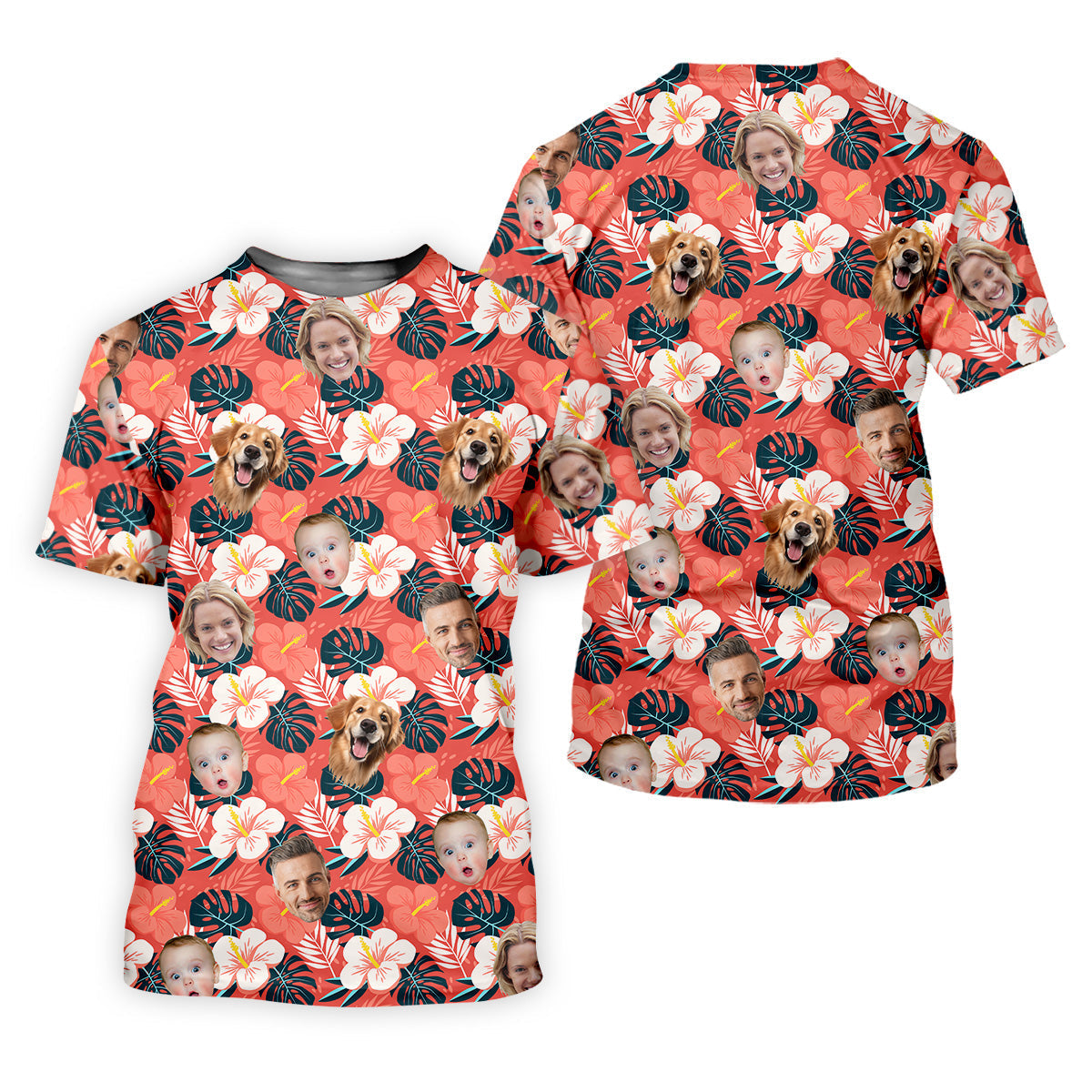 Mens Hawaiian Golf Shirts, Custom Hawaiian Shirt With Face, Men's Long Seeve Golf Shirts, Best Golf Gifts Men