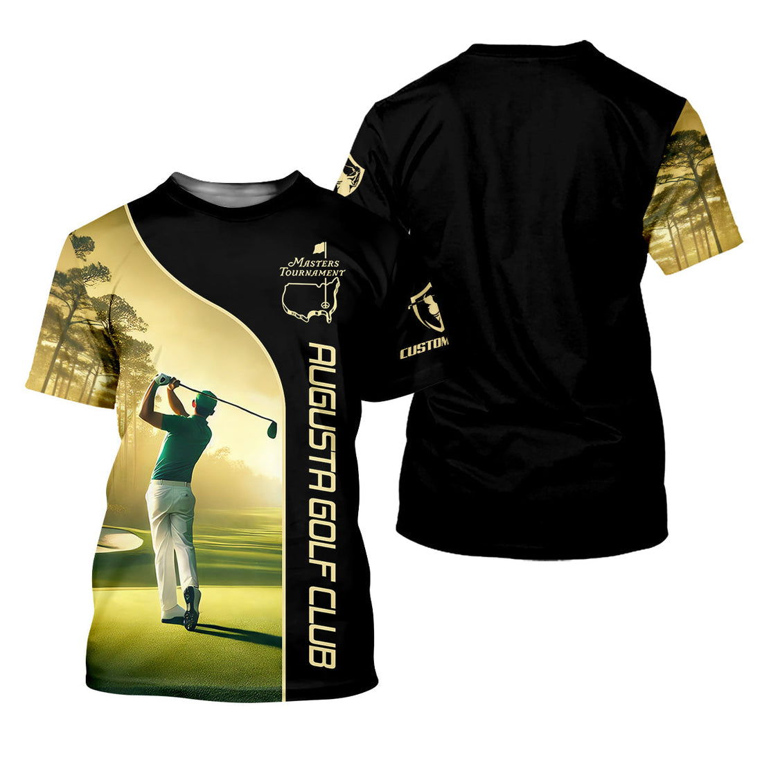 Augusta Golf Club Custom Men's Golf Polo ShirtGift For Golfers