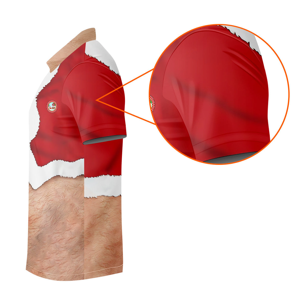 Funny Santa Costume Golf Polo Shirtstom Golf Shirt, Unique Gift For Golfer, Fun Golf Shirts For Men