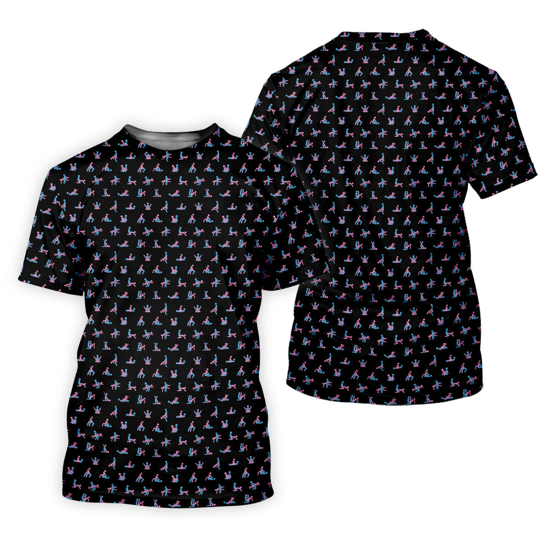 Funny Stick Figure Golf Shirt, Funny Position Couple Golf Shirt, Matching Golf Shirt, His And Hers Golf Shirts