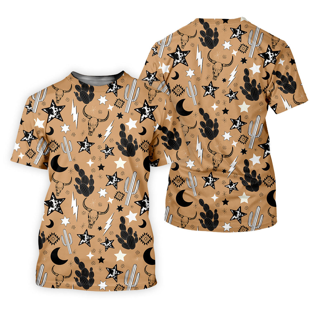 Western Star Seamless Pattern Ladies Sleeveless Polo, Ladies Golf Shirts, Golfing Apparel