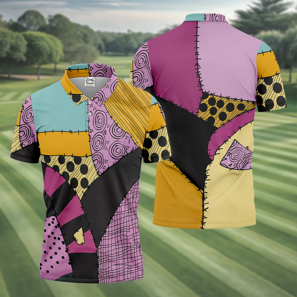 Pumpkin Queen Horror Cosplay Halloween Golf Shirt, Men's Funny Golf Shirts, Polo ShirtFor Men