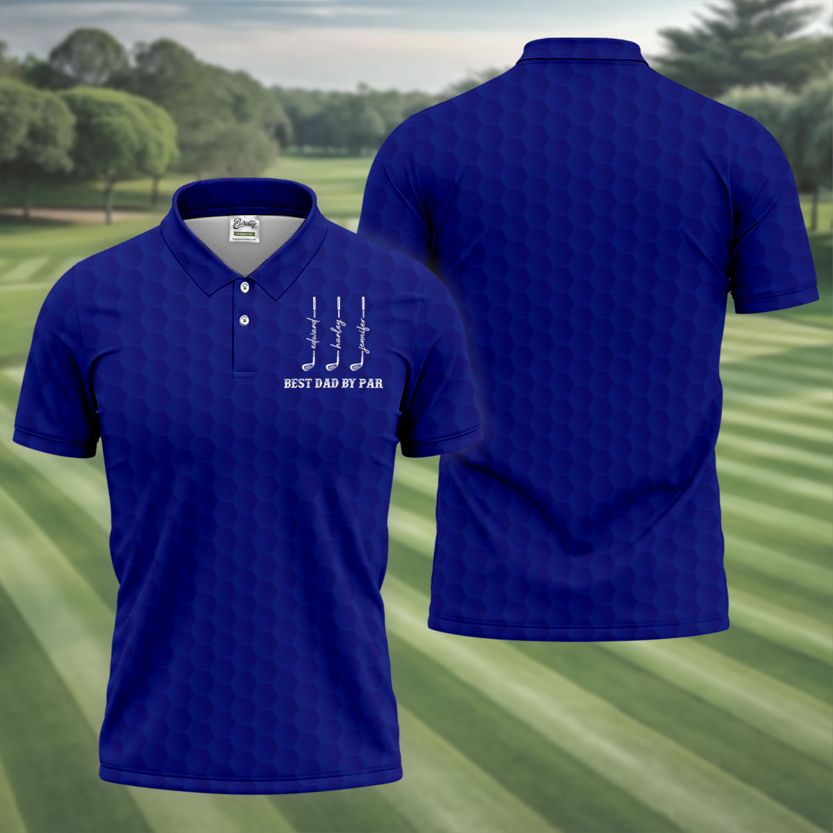 Best Dad By Par Father's Day Golf Shirt, Grandpa Golf Gift, Golf Gift For Dad, Polo Shirtor Men