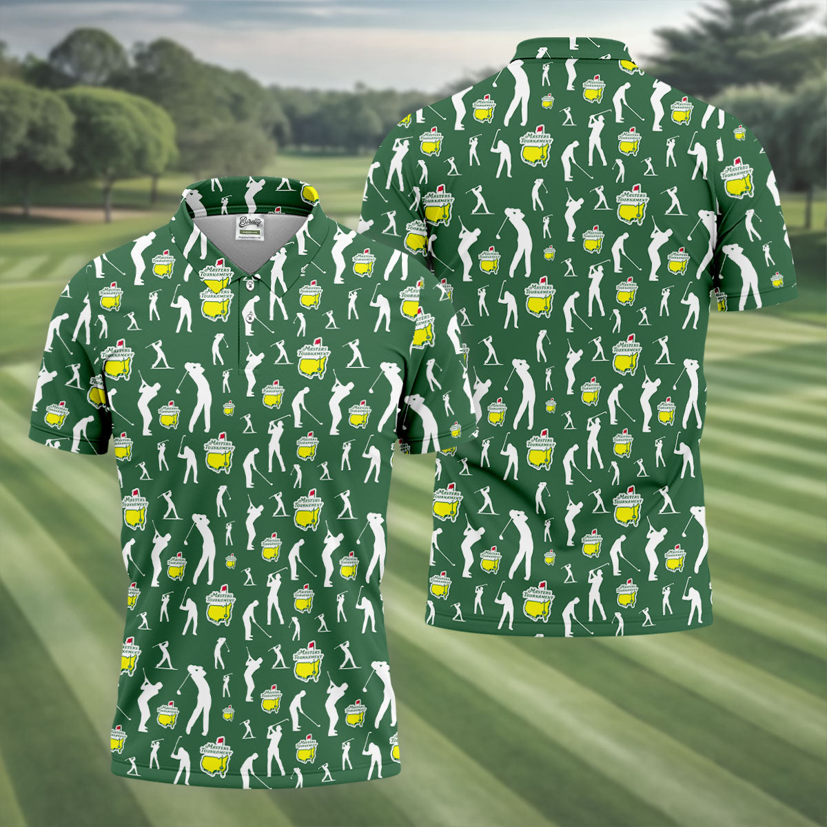 Golf Tournament Golfer Pose Performance Golf Shirt, Golf Tops For Men, Golf Shirts For Men