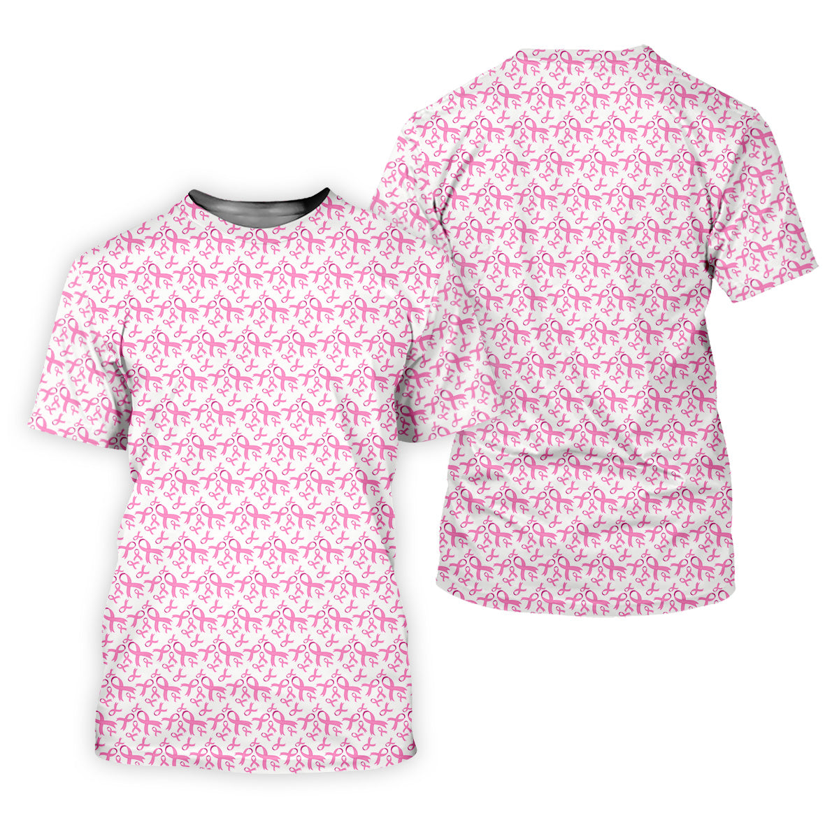 Pink Ribbon Breast Cancer Women Golf Shirt, Breast Cancer Awareness Shirt, Golf Gifts For Women,
