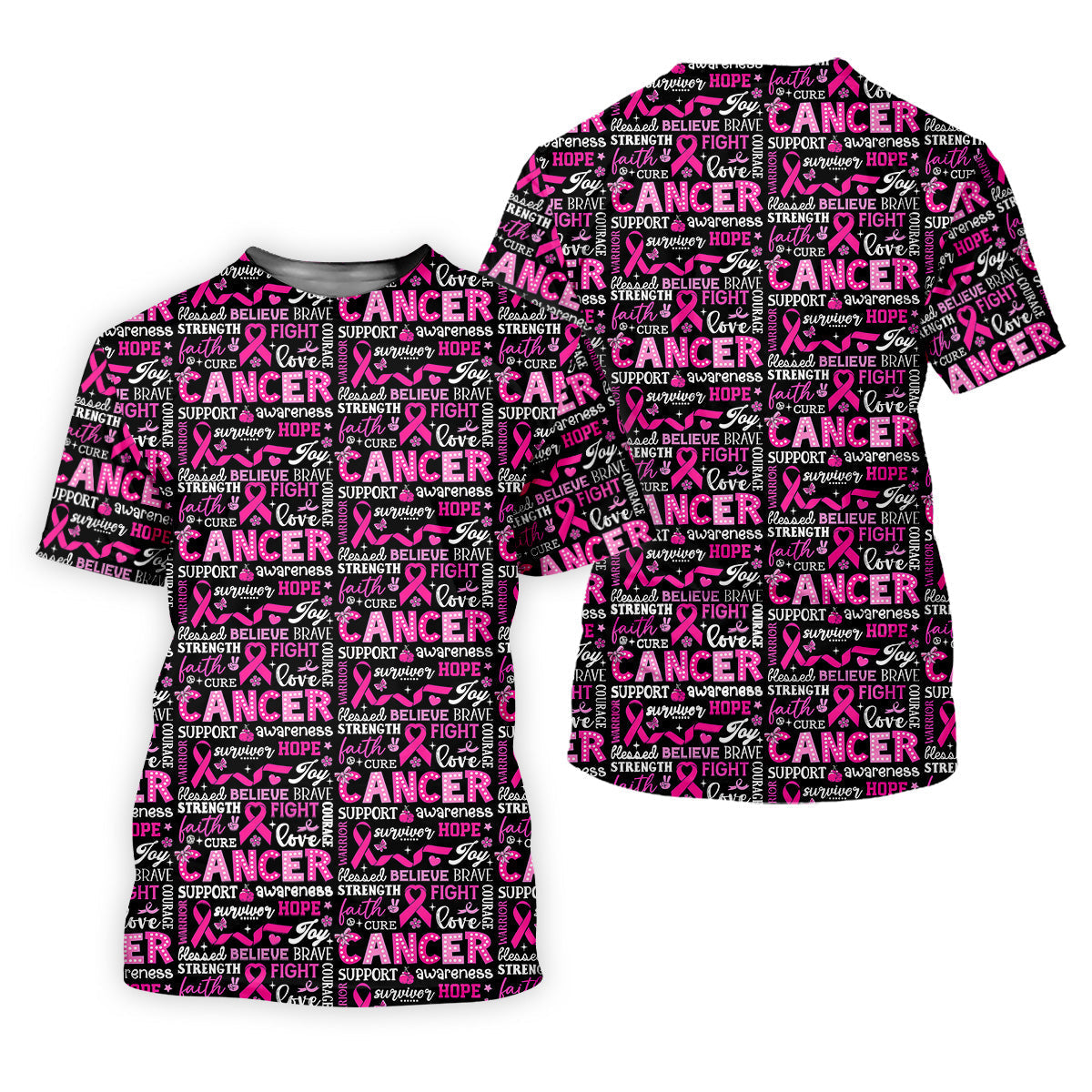 Pink Ribbon Breast Cancer Awareness Shirt, Golf Polo Shirtadies Golf Shirts, Golfing Apparel