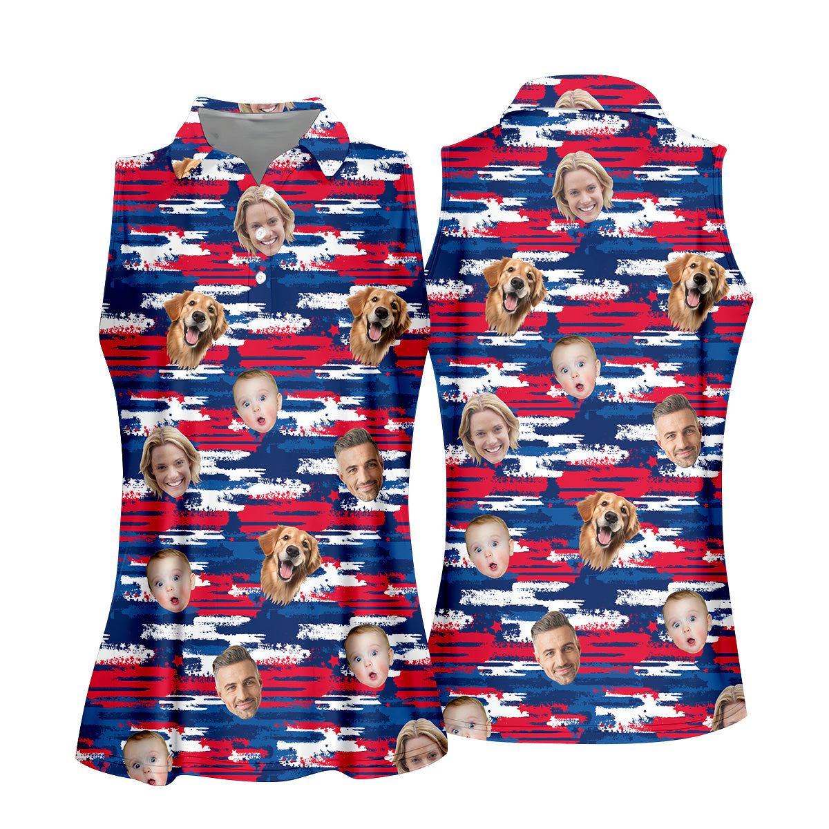 Custom Face Shirt, Patriotic Golf Polos, Womens Golf Polo, Personalized Dog Shirts, Golf Polo For Ladies