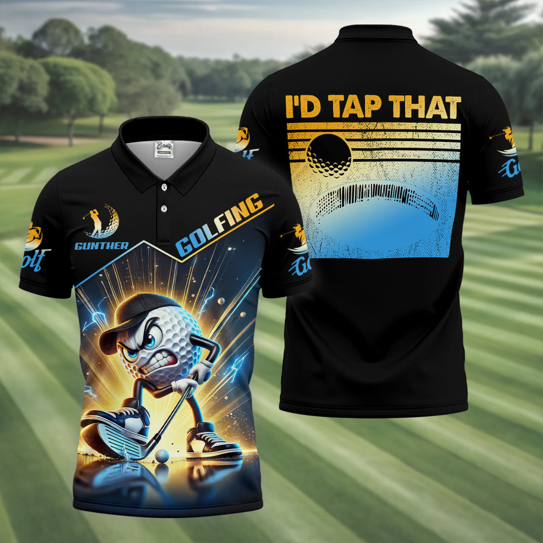 I'd Tap That Fun Golf Shirt, Golf Tops For Men, Golf Shirts For Men, Golf Gift For Men