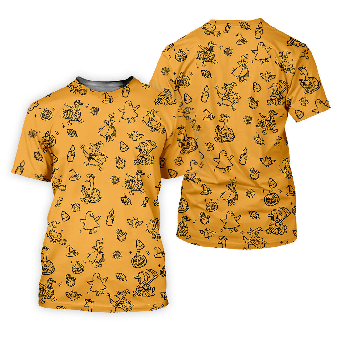 Goose Halloween, Doodle Pattern, Yellow Golf Shirt, Sleeveless Womens Golf Shirts, Women Golf Top, Ladies Golf Shirts
