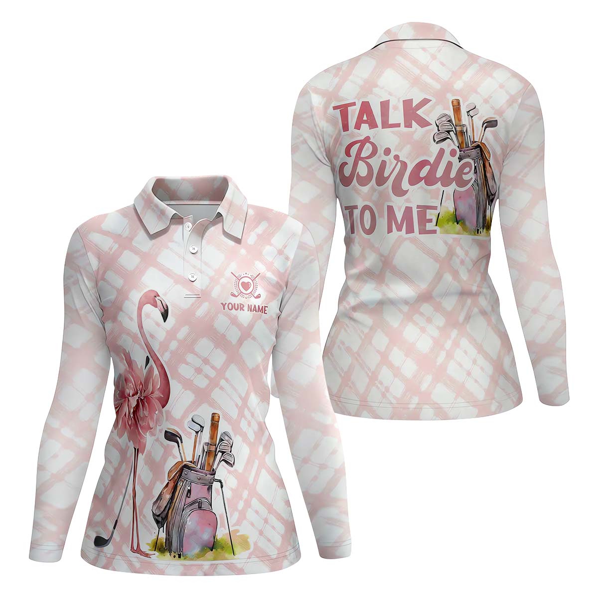 Talk Birdie To Me Womens Golf Polo ShirtGolfing Apparel, Womens Golf Gifts