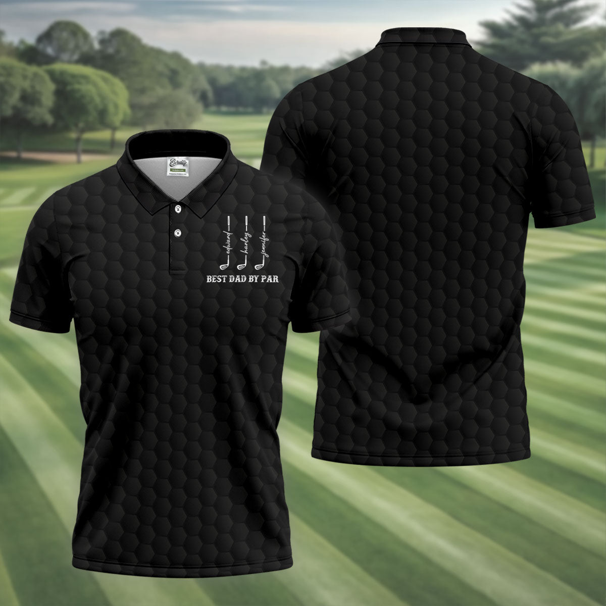 Best Dad By Par Father's Day Golf Shirt, Grandpa Golf Gift, Golf Gift For Dad, Polo Shirtor Men