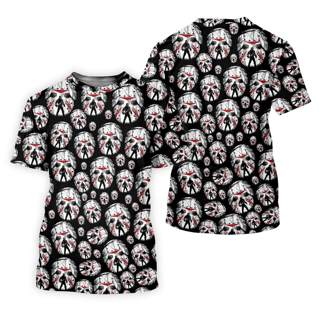 Jason Horror Character Men's Polo ShirtHorror Movie Shirt, Halloween Golf Shirt, Scary Halloween Shirts