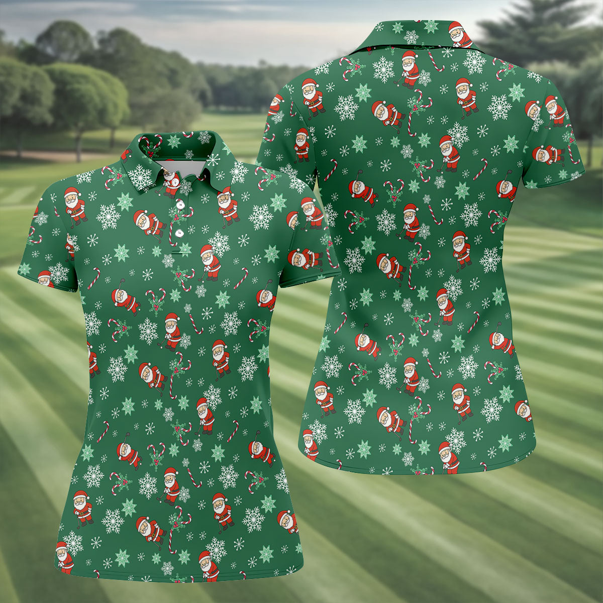 Hood Crew Merry Christmas Funny Print Golf Shirt, Christmas Golf Shirt, Golf Gifts For Women, Fun Golf Shirt