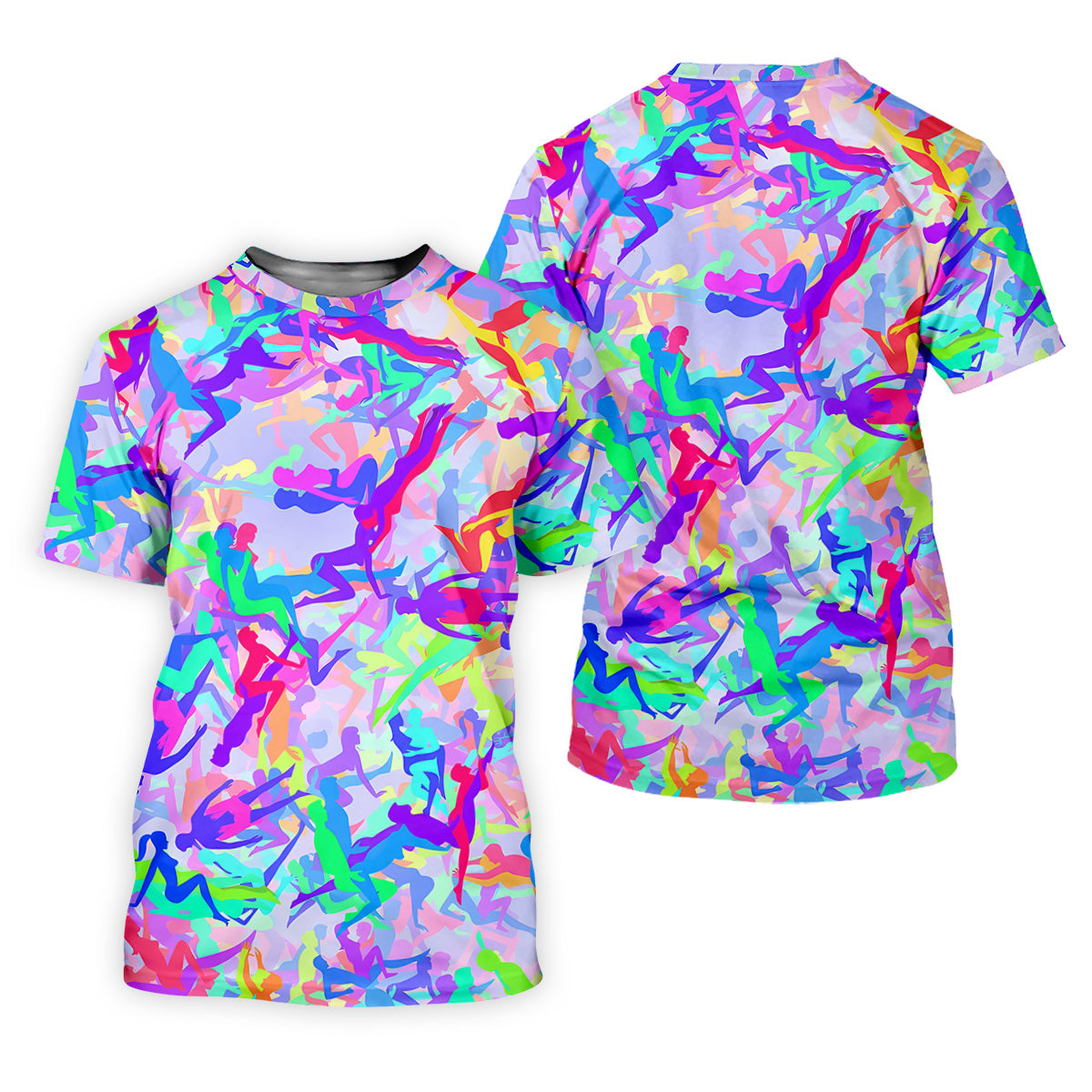Funny Couple Purple Neon Womens Golf Tops, Unique Gift For Golfer, Ladies Golf Polos