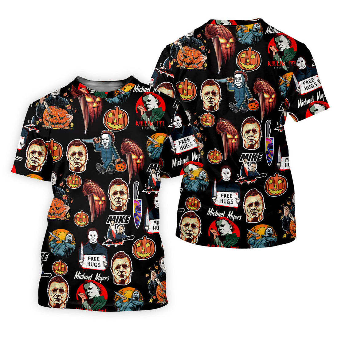 Michael Myers Halloween Golf Tops For Men, Mens Funny Golf Shirts, Horror Movie Shirt