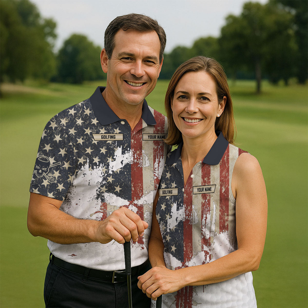 Golf Saved Me From Being A Pornstar Funny Golf Shirt, 250 Years Patriotic 4th Of July Golf Shirts For Men