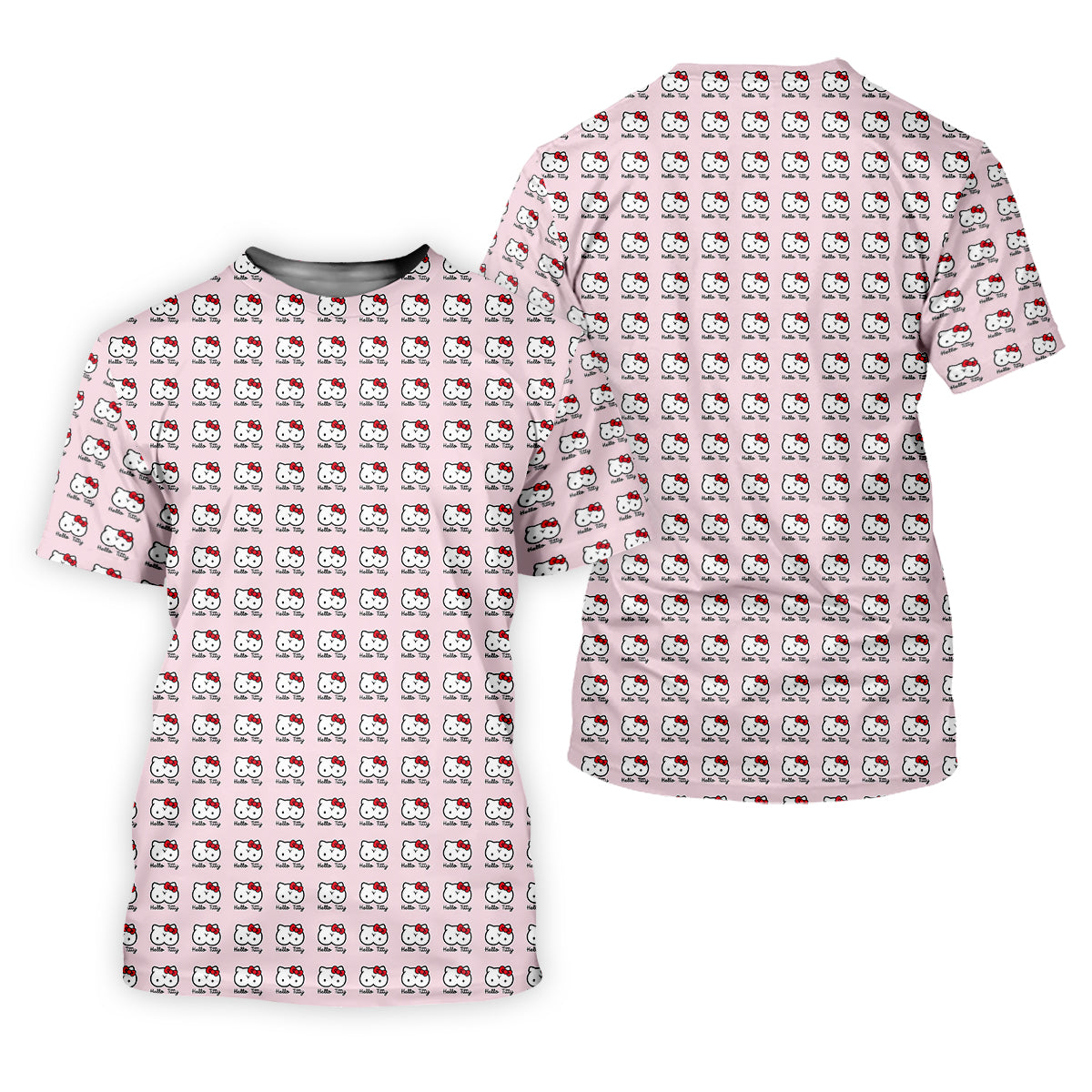 Kity Cat Funny Men's Golf Polo ShirtDad Golf Shirt, Christmas Golf Gift
