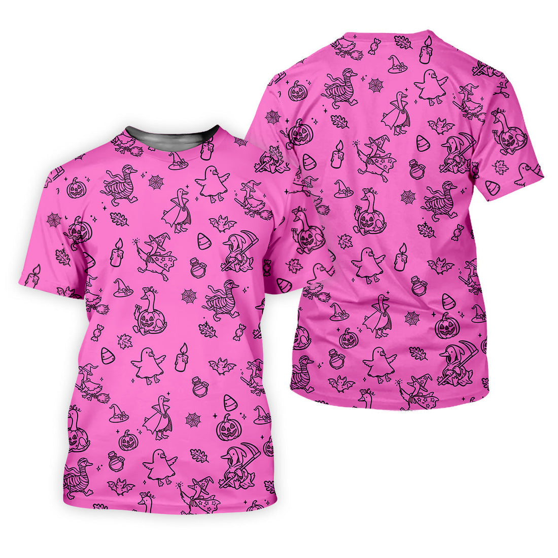Goose Halloween, Doodle Pattern, Hot Pink Golf Shirt, Mens Funny Golf Shirts, Long Sleeve Golf Shirts, Men Golf Polo