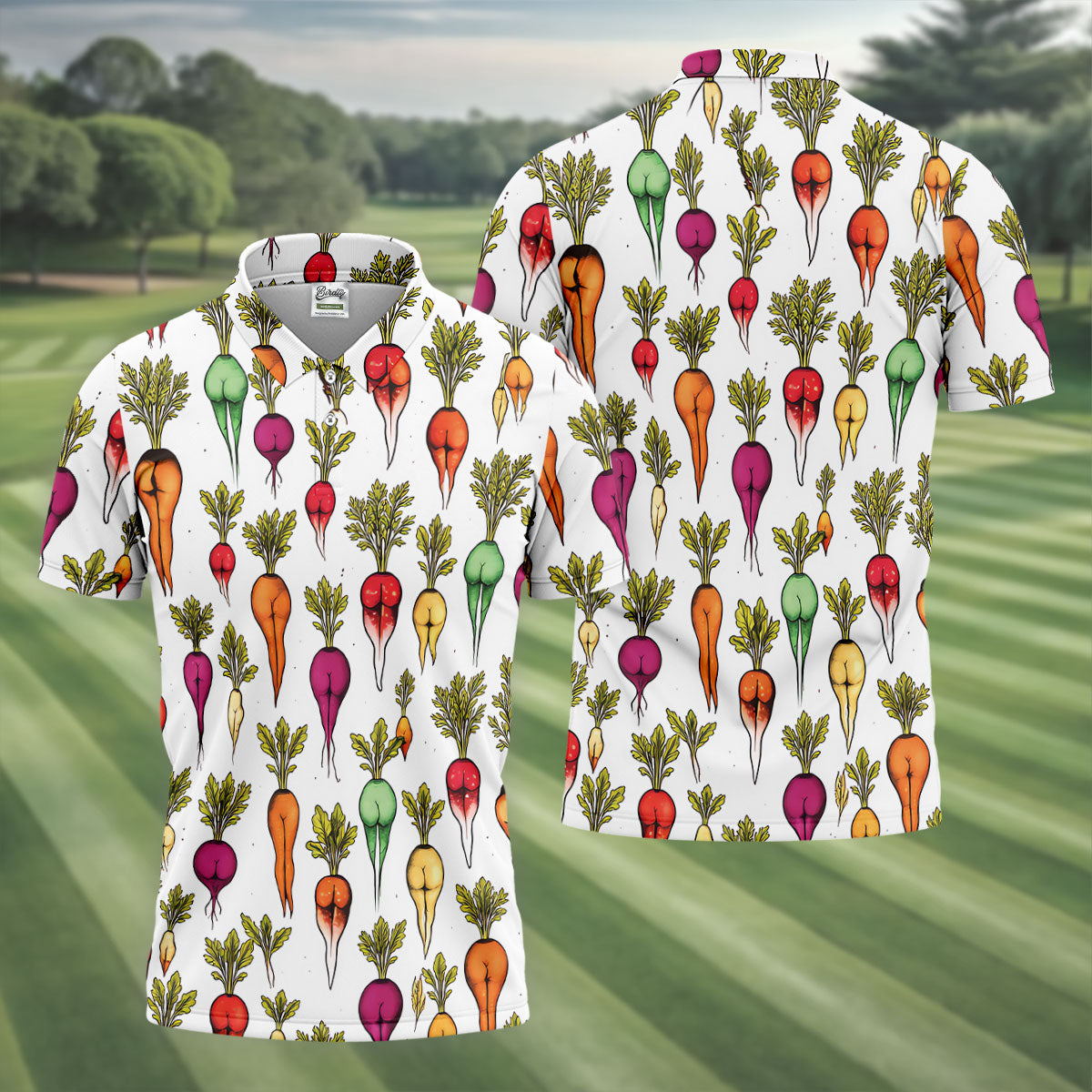 Dirty Funny Vegetable Adult Humor Golf Tops For Men, Golf Shirts For Men, Polo Shirt Men