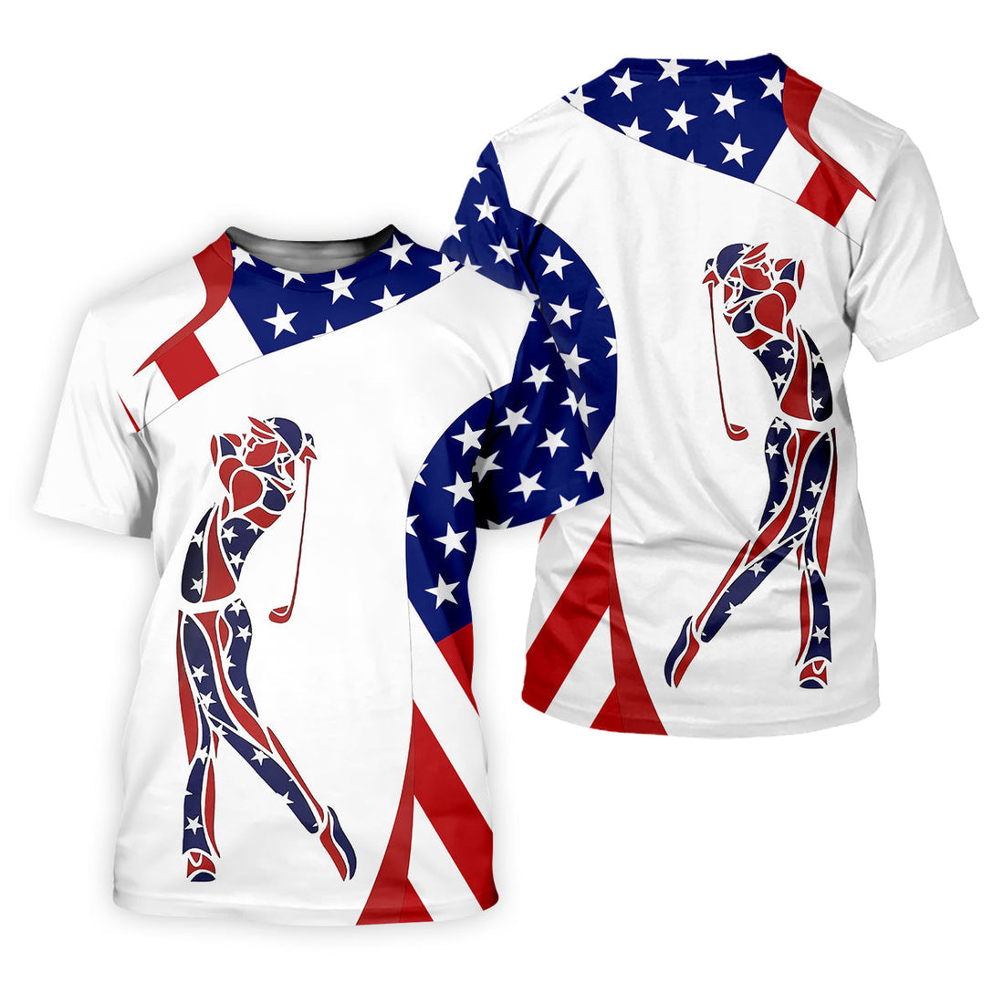 American Golfer Mens Golf Polo Shirtens Golf Gift, Mens Golf Shirt